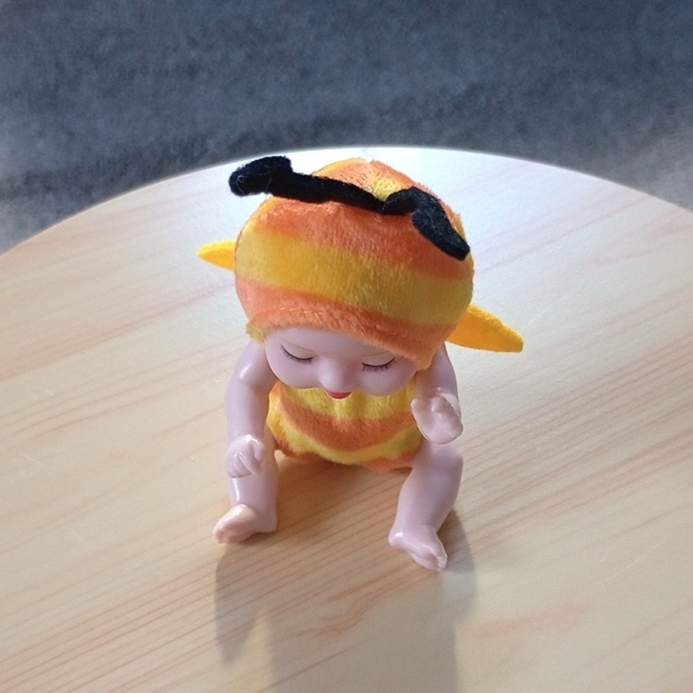 Adorable Bee Costume Mini Baby Doll,  For Your Pocketbook Accessories, Brand New